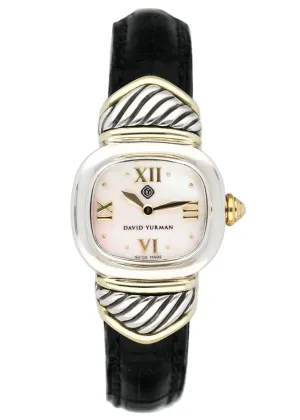 David Yurman MOP 14K Gold Sterling Silver Ladies Watch